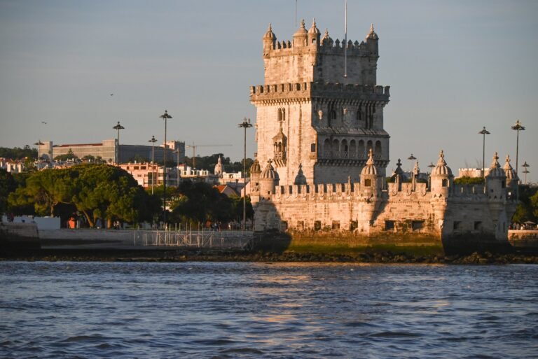 Belém Tower observed during a private boat tour on the Tagus River